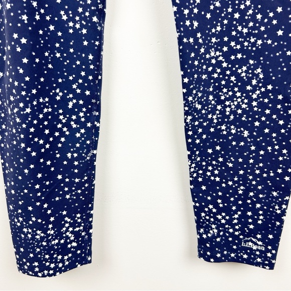 L.L. Bean Star Print Navy Leggings Size XL - Picture 7 of 9